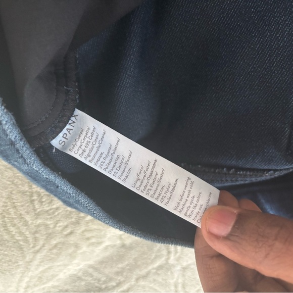 SPANX Women's JEAN-ish Ankle Leggings Skinny Jeans - Dark Twilight Blue M - Picture 7 of 8